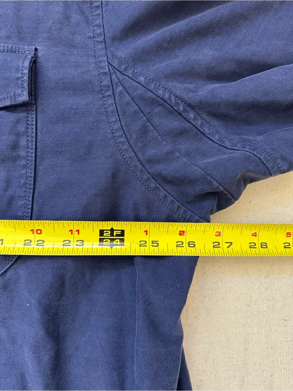 Duluth Trading Co Men 2XL Heavyweight Cotton Work Shirt Forest Green Long Sleeve - Picture 5 of 10